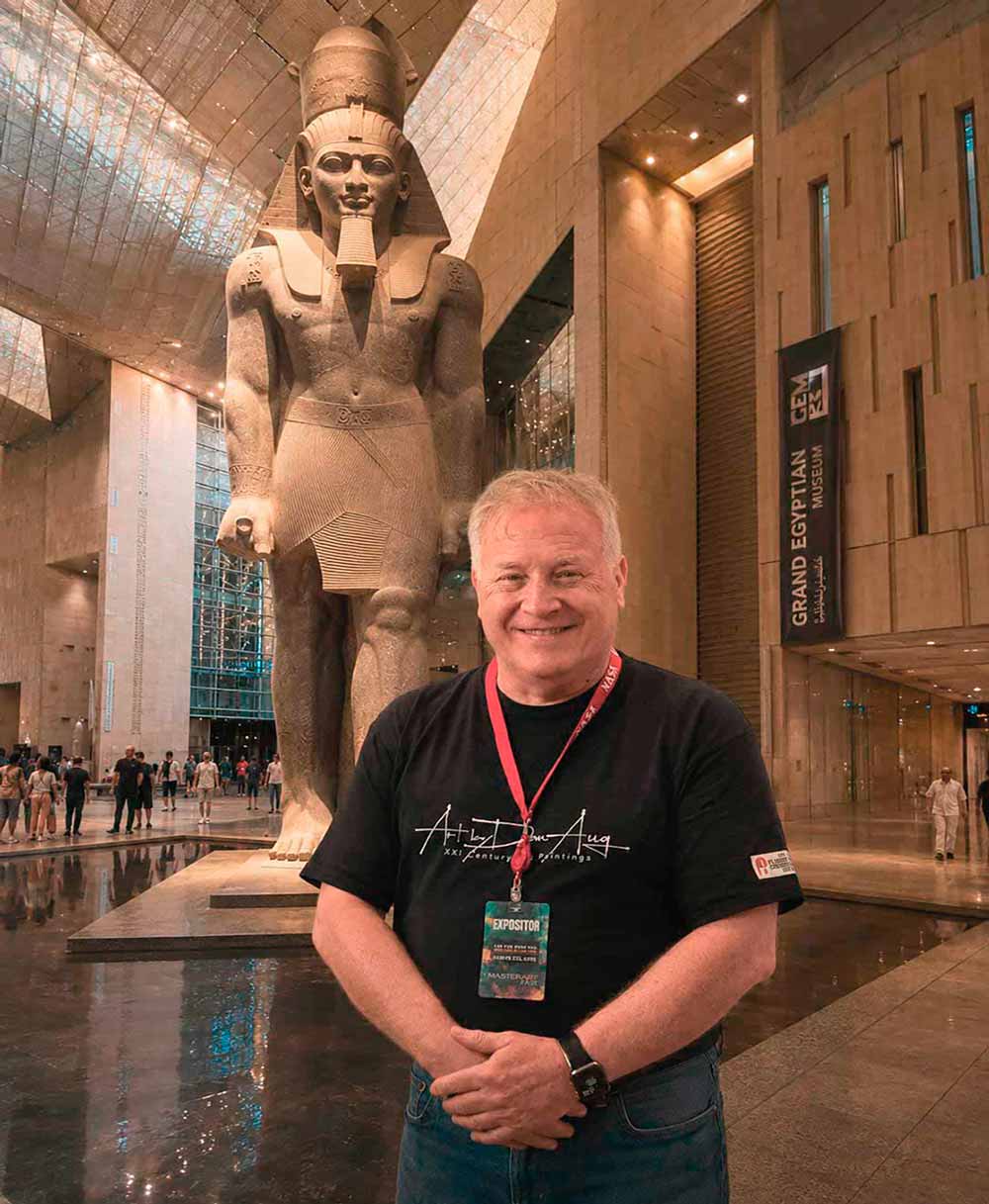 Dan Aug at the Grand Egyptian Museum
