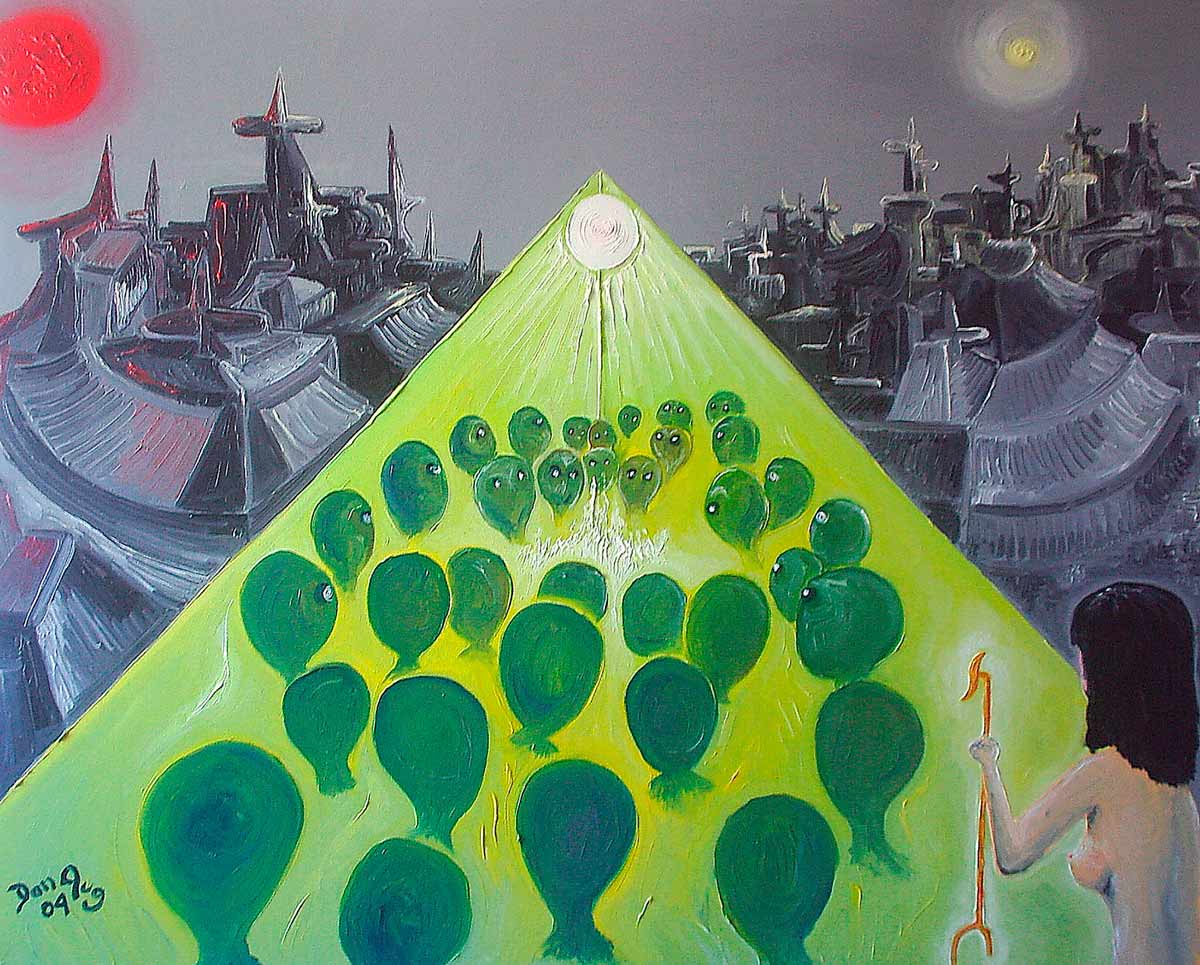 Neferu and Thal-Ra in the symbolic universe of Dream of a Night in Giza by Dan Aug
