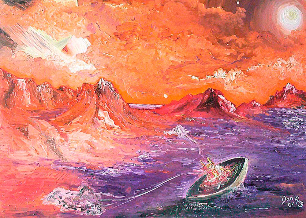 Xanadu Joyful Day painting by Dan Aug